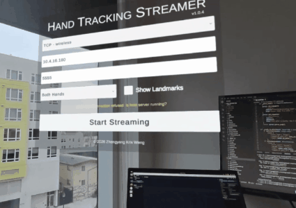 hand tracking streamer overview