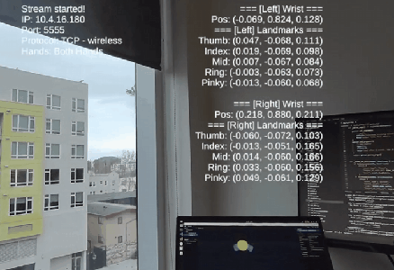 hand tracking streamer overview